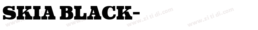 Skia Black字体转换